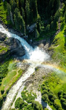 Aerial photograph of the Krimml Waterfall | © krimmler-wasserwelten.at/Stabentheiner